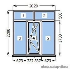 Металлопластиковое окно готовое